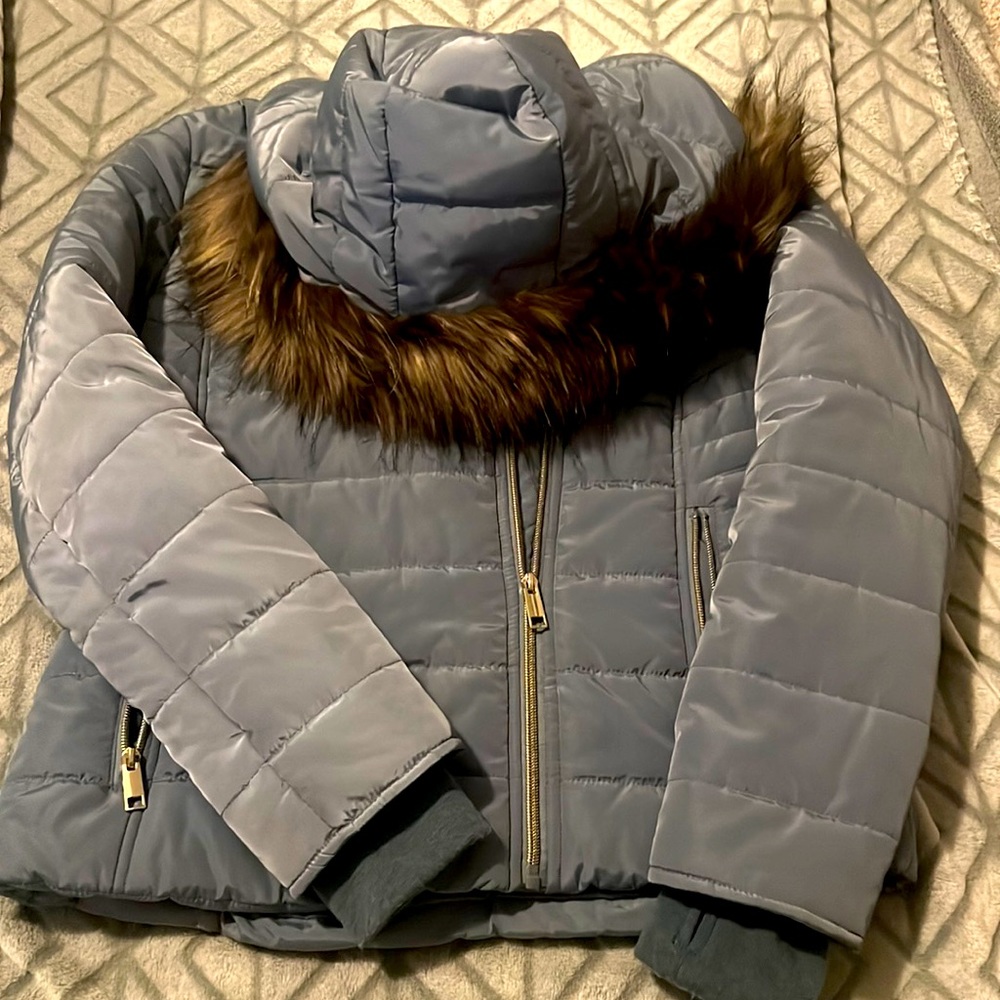 Size small light blue winter jacket